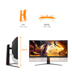 AOC G4 CU34G4CAP pantalla para PC 86,4 cm (34") 3440 x 1440 Pixeles UltraWide Quad HD LCD Negro, Rojo (4)