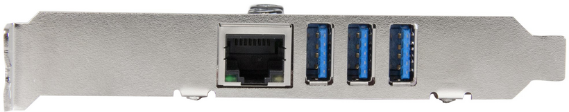 Startech PEXUSB3S3GE - Ladrón USB Interno, Adaptador red / USB (3)