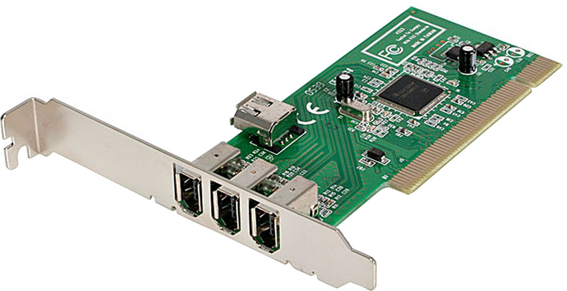 Startech PCI1394MP - 4x FW 6 pines Hembra, IEEE 1394a, Adaptador para FireWire