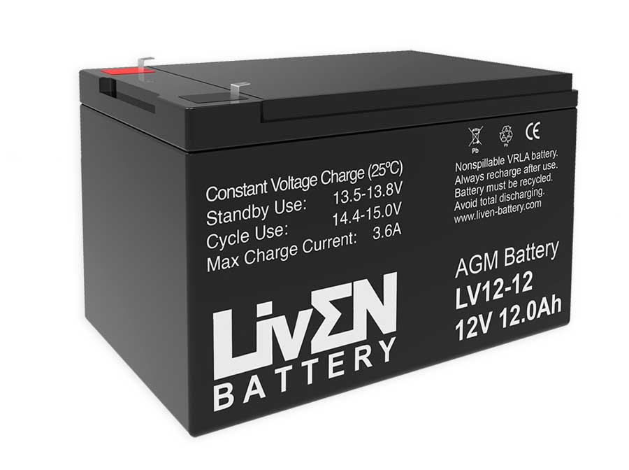Liven Battery Batería Liven 12V 12Ah F2 LV12-12