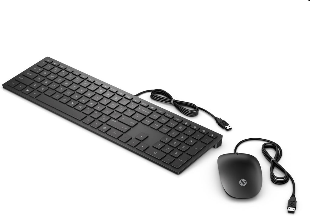HP Pavilion Wired Combo Keyboard 400 teclado Ratón incluido Oficina USB Negro (3)