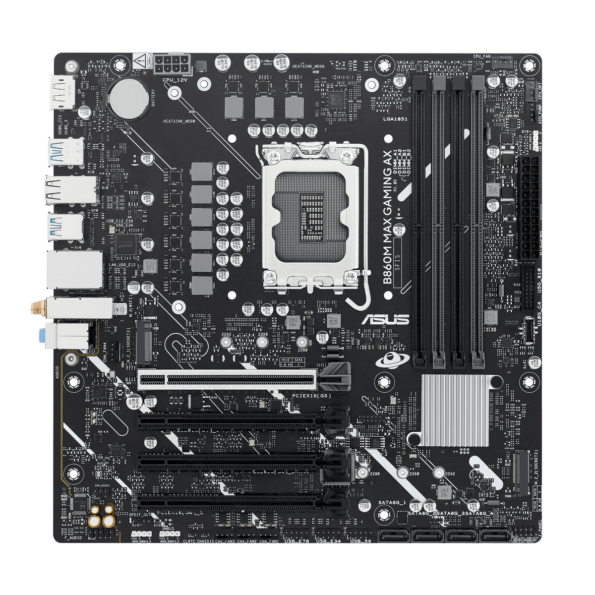 ASUS B860M MAX GAMING AX Intel B860 LGA 1851 (Socket V1) micro ATX (4)