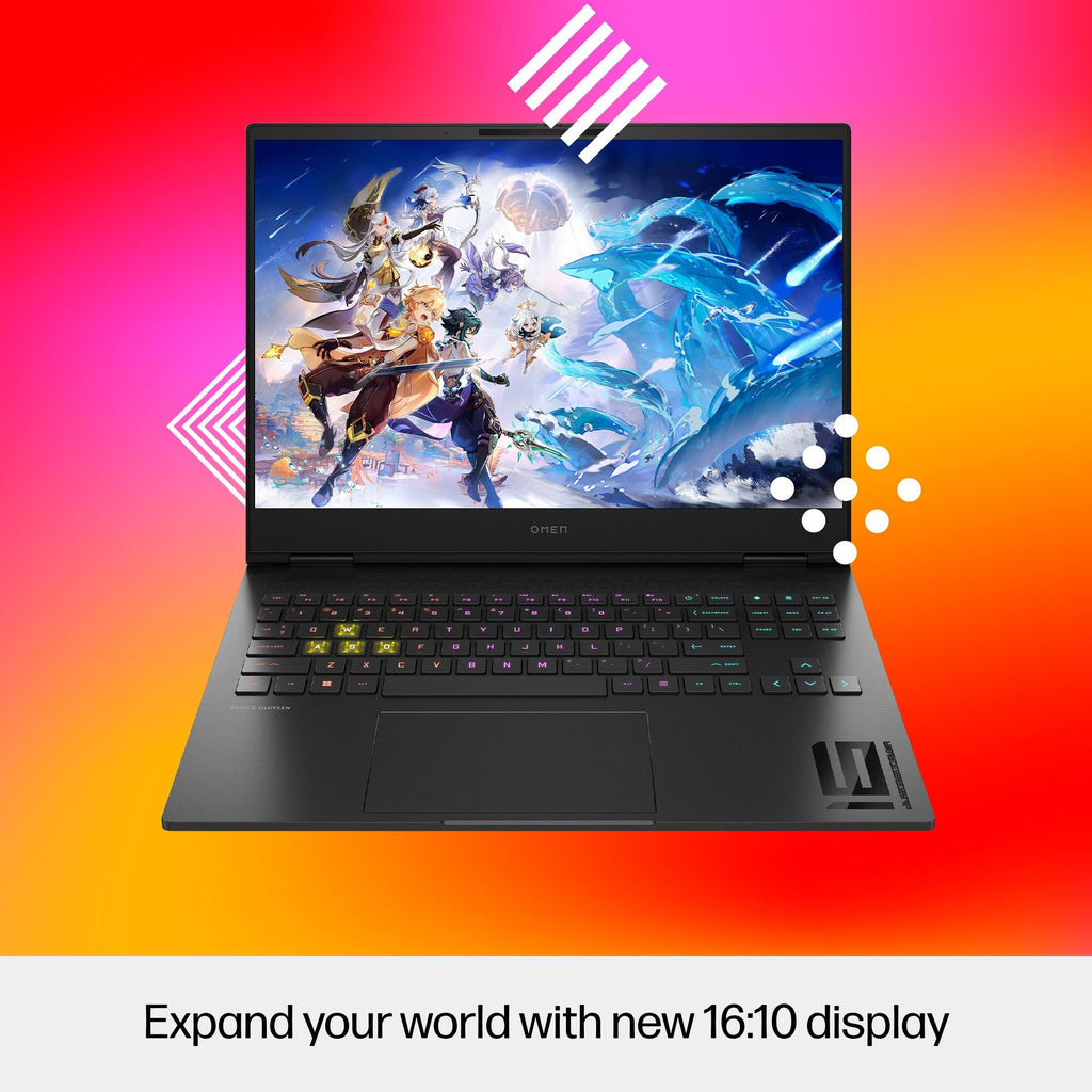 HP OMEN 16-u0004na Intel® Core™ i7 i7-13700HX Laptop 40.6 cm (16") 2K 16 GB DDR5-SDRAM 1 TB SSD NVIDIA GeForce RTX 4060 Wi-Fi 6E (802.11ax) Windows 11 Home Black (9)