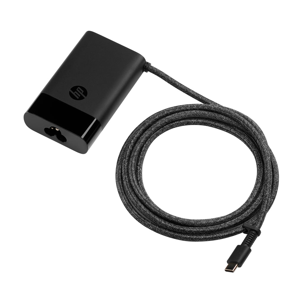 HP 65W USB-C Laptop Charger adaptador e inversor de corriente Interior Negro (2)