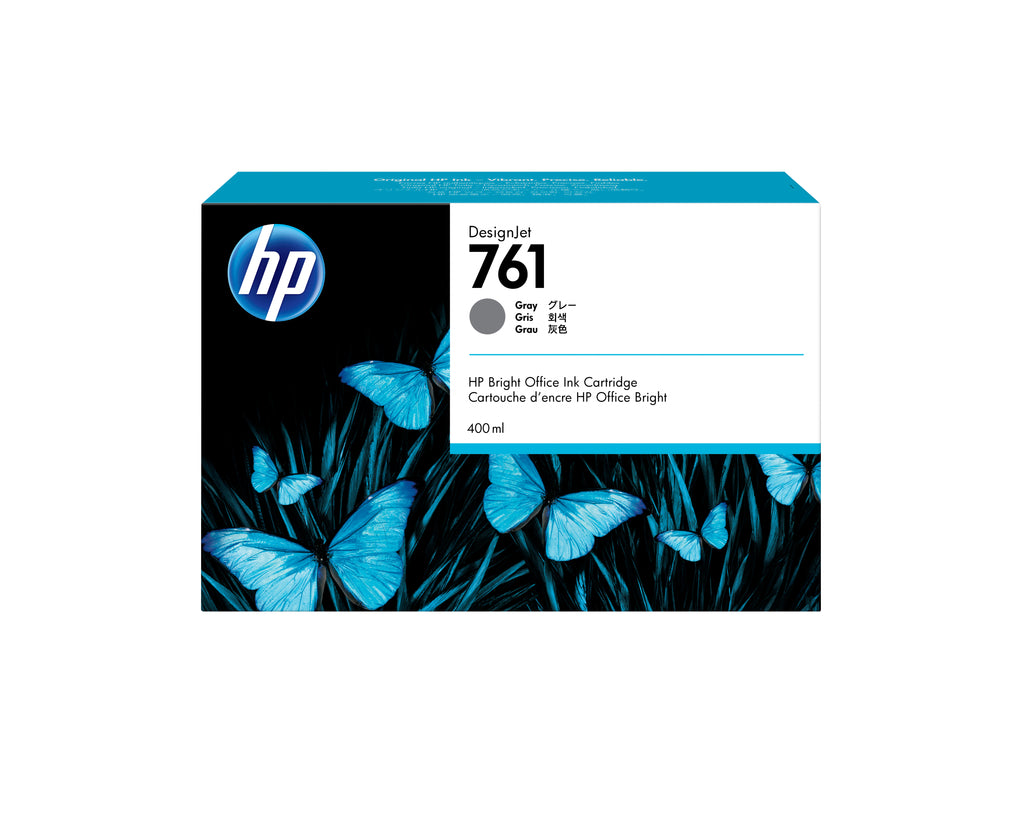 HP 761 400-ml Gray DesignJet Ink Cartridge cabeza de impresora Inyección de tinta térmica (2)