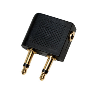 LogiLink CA1089 cambiador de género para cable 2x 3.5mm 1x 3.5mm Negro (2)