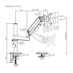 AISENS DT32TSR-437 soporte para monitor 81,3 cm (32") Escritorio (8)