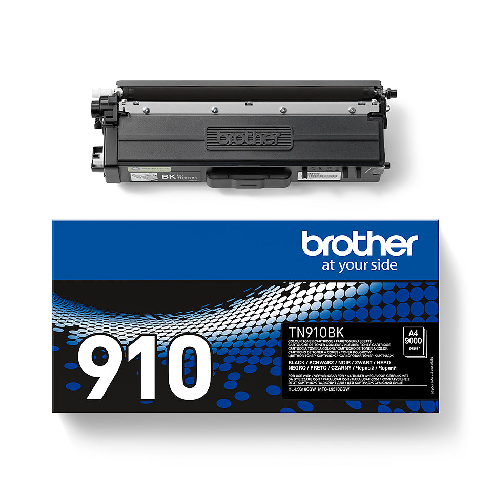 Brother TN-910BK cartucho de tóner 1 pieza(s) Original Negro (4)
