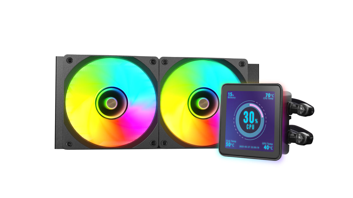 Mars Gaming ML-VISIONPRO240 Procesador Sistema de refrigeración líquida todo en uno 12 cm Negro 1 pieza(s) (6)