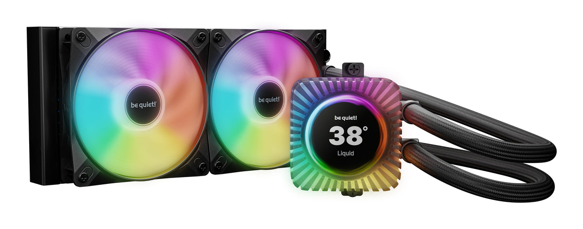 be quiet! LIGHT LOOP IO LCD | 240mm Procesador Sistema de refrigeración líquida todo en uno 12 cm Negro 1 pieza(s)