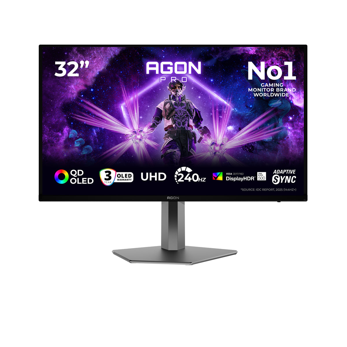 AOC AG326UZD2/11 pantalla para PC 80 cm (31.5") 3840 x 2160 Pixeles Negro