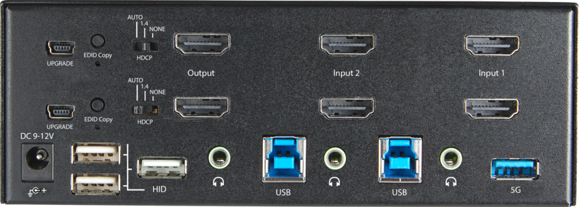 Startech - Vídeo de 4K y 60Hz Ultra HD HDR, Hub Ladrón USB 3.0 de 2 Puertos y 4 (2)