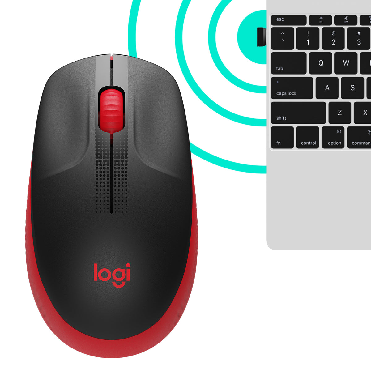 Logitech M190 ratón Oficina Ambidextro RF inalámbrico Óptico 1000 DPI (5)