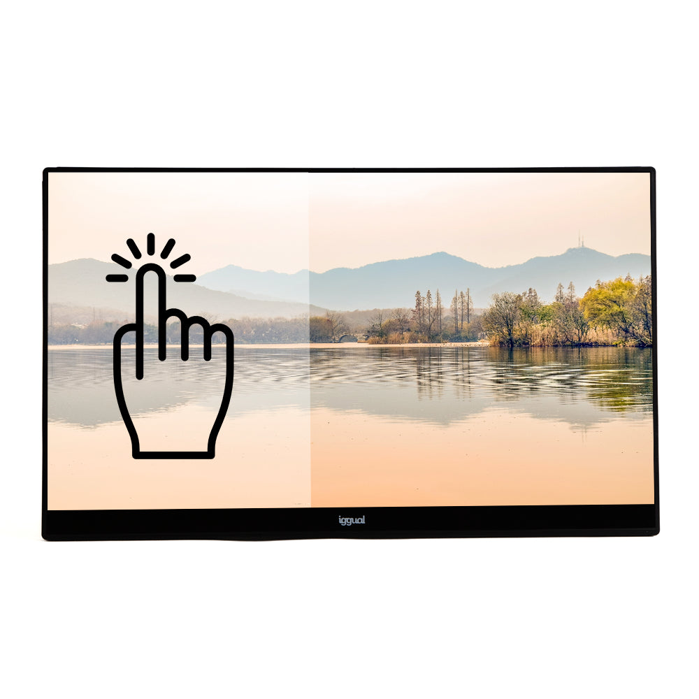 iggual MTL270HS pantalla para PC 68,6 cm (27") 1920 x 1080 Pixeles Full HD Pantalla táctil Mesa Negro (4)