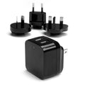 StarTech.com USB2PACBK cargador de dispositivo móvil Teléfono móvil, Smartphone, Tableta Negro Corriente alterna Interior