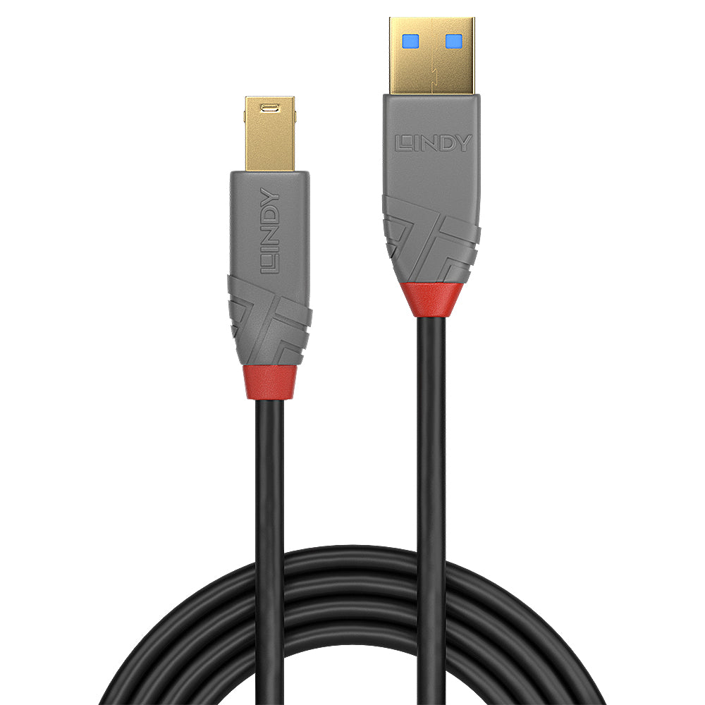 Lindy 36741 cable USB USB 3.2 Gen 1 (3.1 Gen 1) 1 m USB A USB B 5 Gbit/s Negro (3)