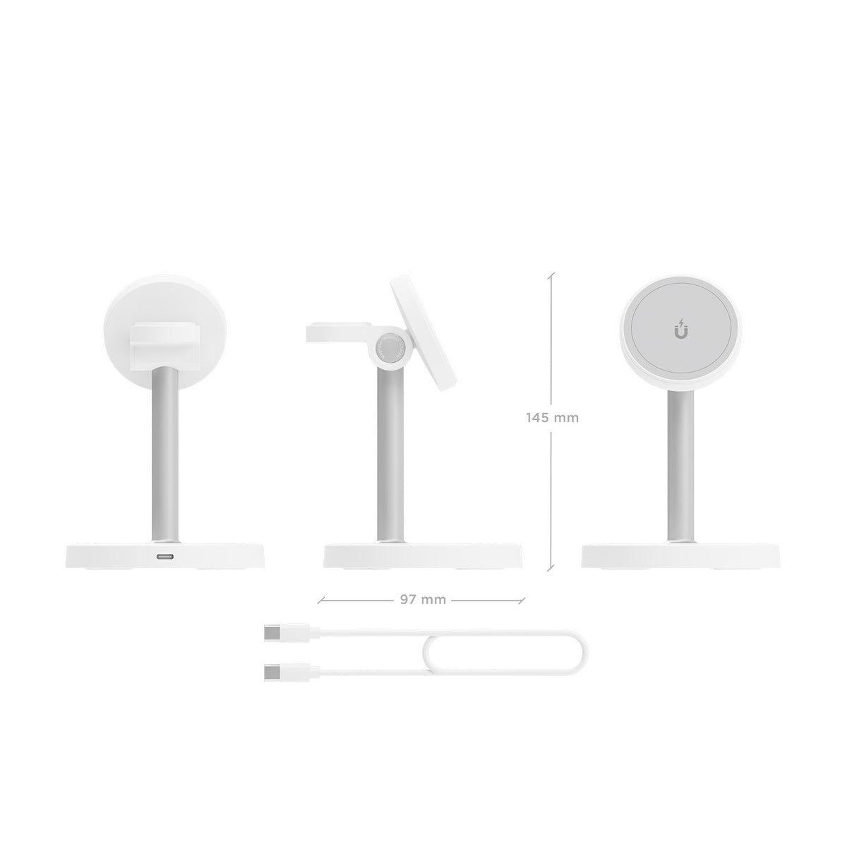 AISENS ASCH-15W3WC065-W cargador de dispositivo móvil Auriculares, Smartphone, Reloj inteligente Cargador inalámbrico Interior (5)