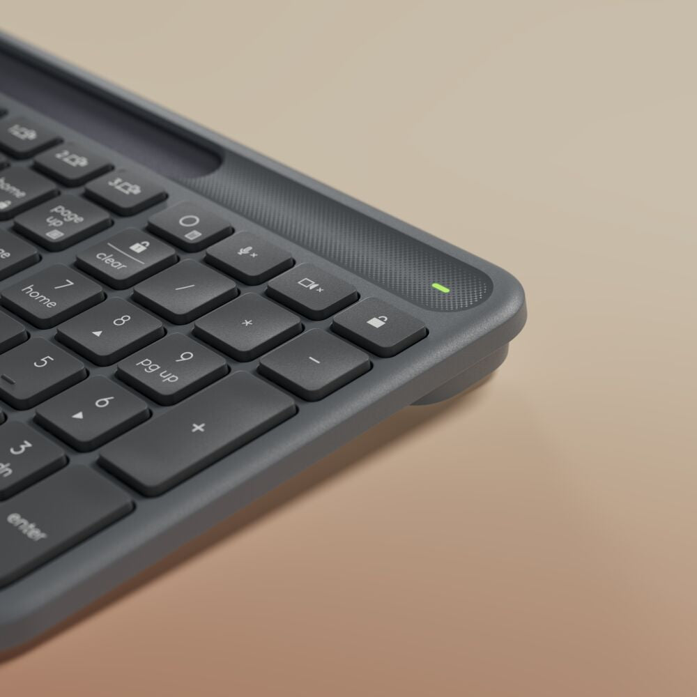 Logitech Signature Slim Solar+ K980 teclado Universal RF Wireless + Bluetooth QWERTY Italiano Grafito (9)