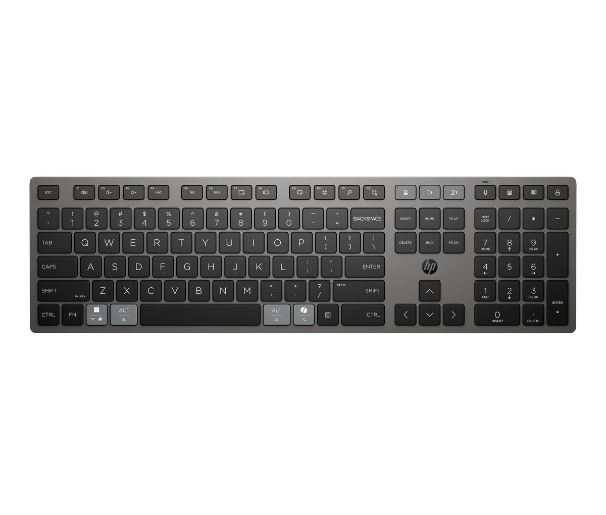 HP KBD 720Multi-DeviceRchrgblWL FR teclado Hogar / Oficina USB + Bluetooth Negro (2)