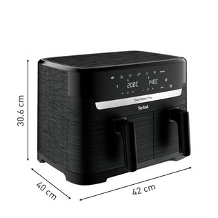 Tefal Easy Fry EY901N Doble 8,3 L Independiente 2700 W Freidora de aire caliente