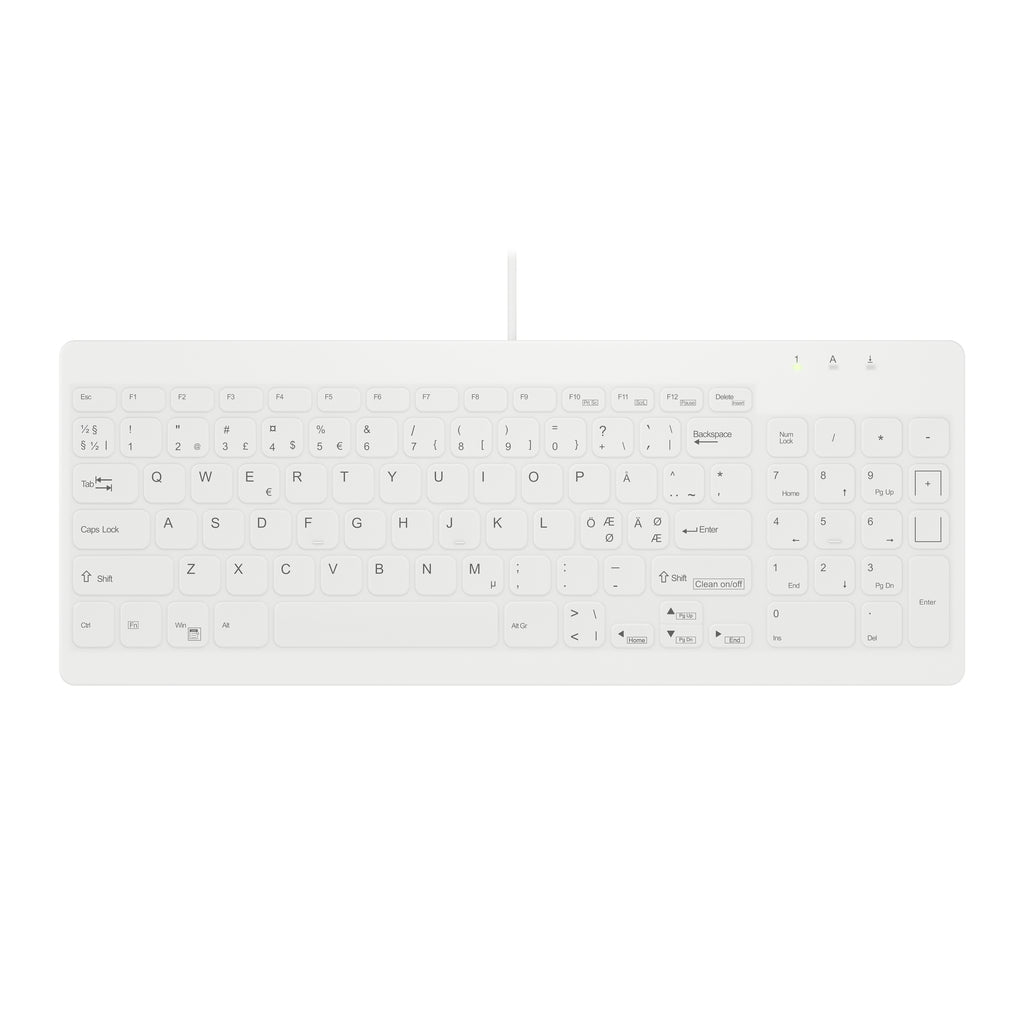 Contour Design Active Key Contour QuickClean Teclado Médico IP68 Compacto