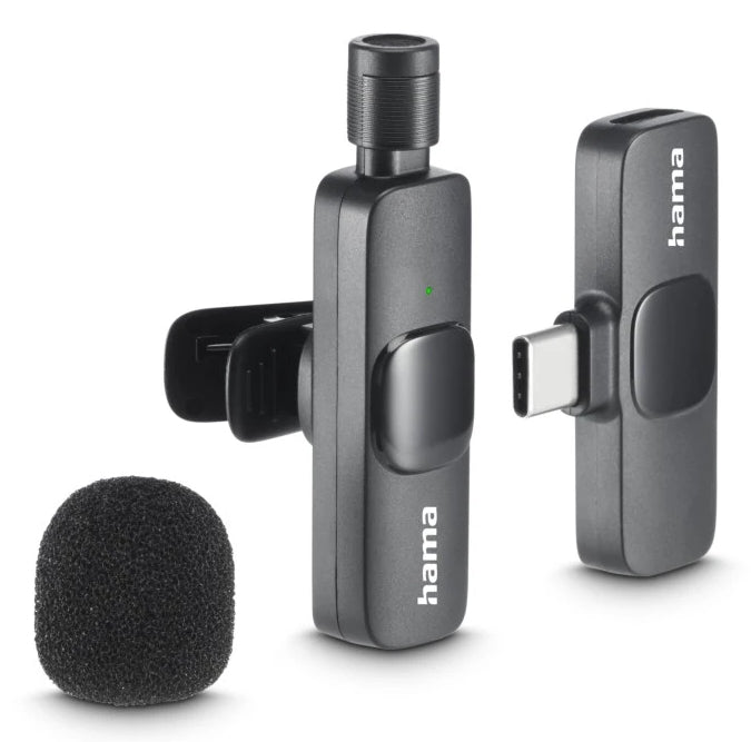 Hama Smart Wireless Negro Micrófono de corbata/solapa (4)