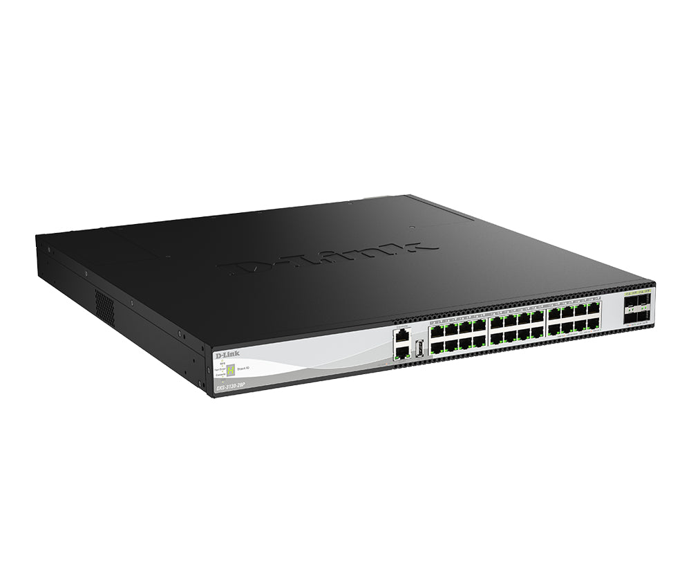 D-Link DXS-3130-28P Gestionado L3 10G Ethernet (100/1000/10000) Energía sobre Ethernet (PoE) Negro, Gris (3)