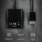 Axagon RVH-VGN adaptador de cable de vídeo 0,15 m HDMI tipo A (Estándar) VGA (D-Sub) Negro (6)