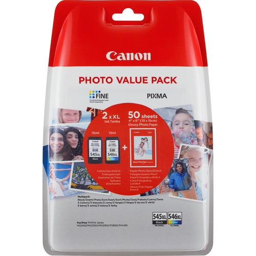 Canon 8286B006 Paquete 2 Alto rendimiento negro color (cian magenta