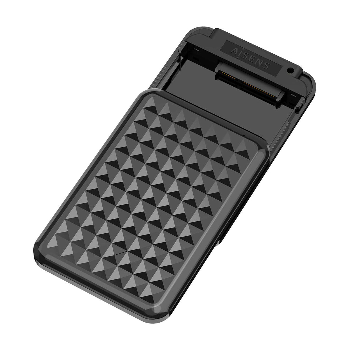 AISENS ASE-2521B caja para disco duro externo Caja de disco duro (HDD) Negro 2.5" USB con suministro de corriente (3)