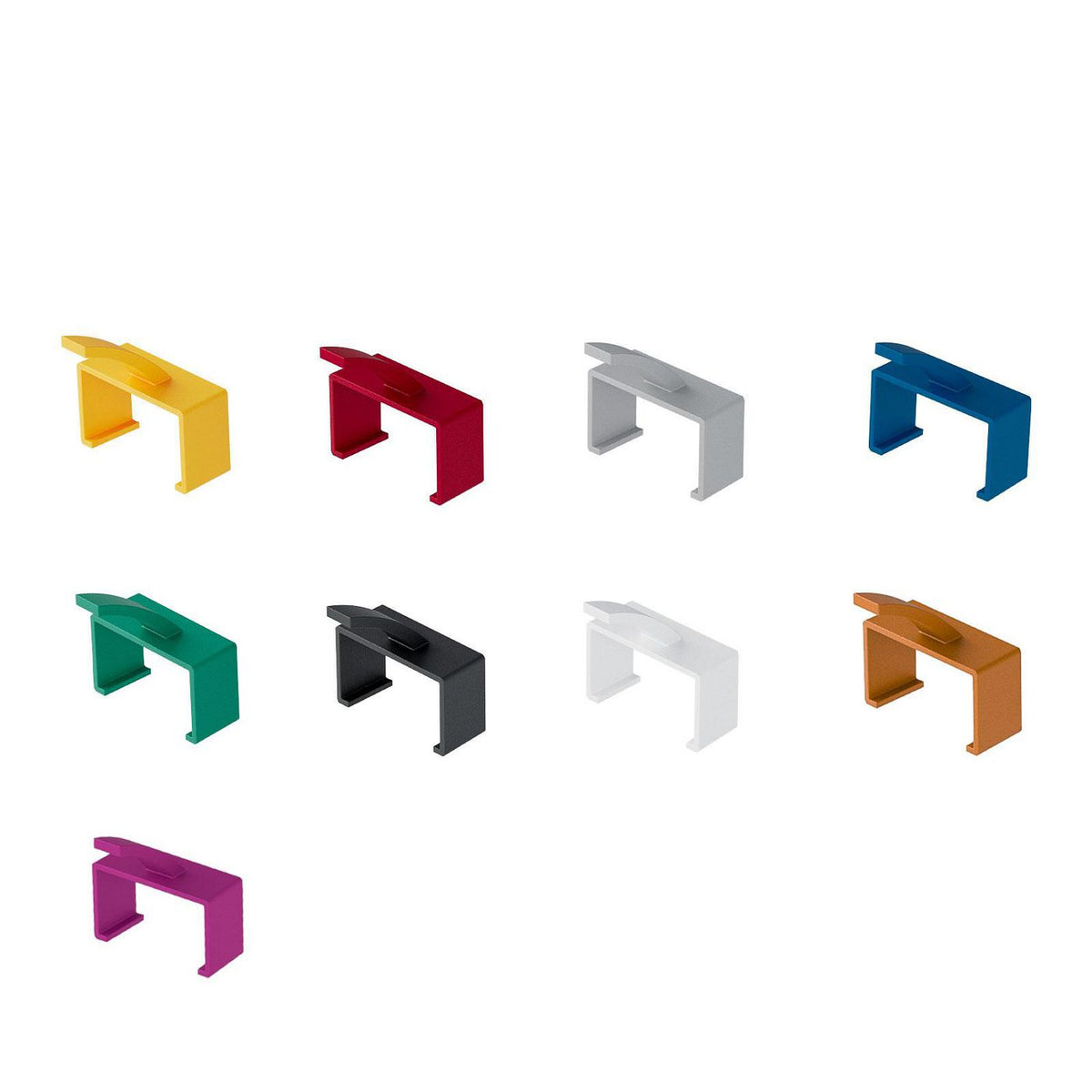 Lanview Clips for Slim & Bendable Series 20 pcs Orange Naranja Plástico 150 mm 20 pieza(s) (4)