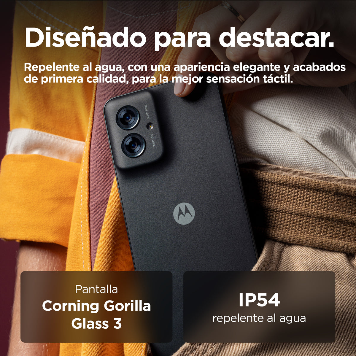 Motorola moto g55 5G 16,5 cm (6.49") SIM doble Android 14 USB Tipo C 8 GB 256 GB 5000 mAh Gris (7)