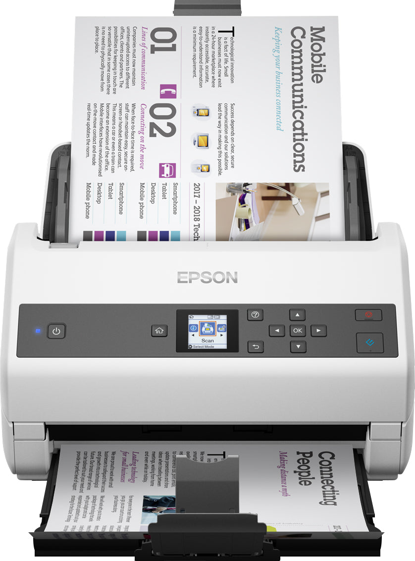 Epson WorkForce DS-870 Escáner alimentado con hojas 600 x 600 DPI A4 Negro, Blanco