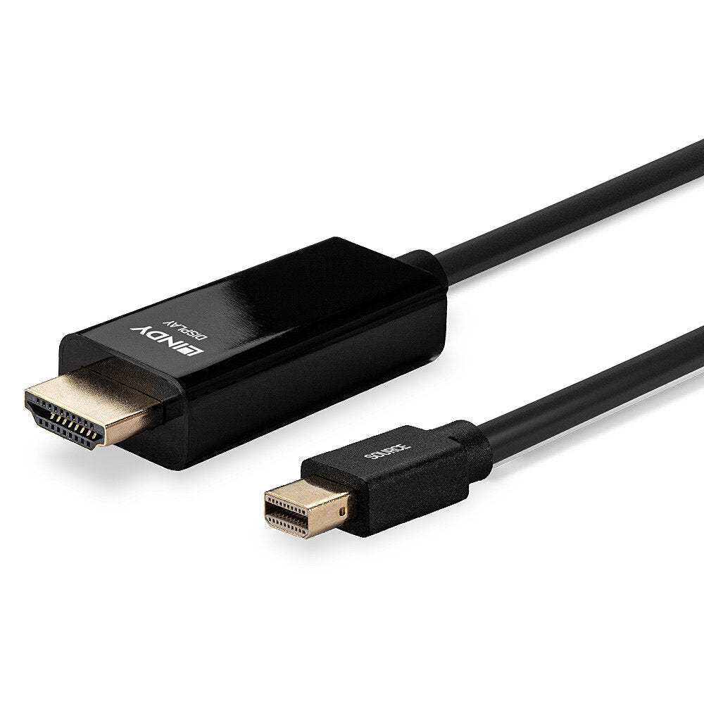 Lindy 36928 adaptador de cable de vídeo 3 m Mini DisplayPort HDMI tipo A (Estándar) Negro (6)