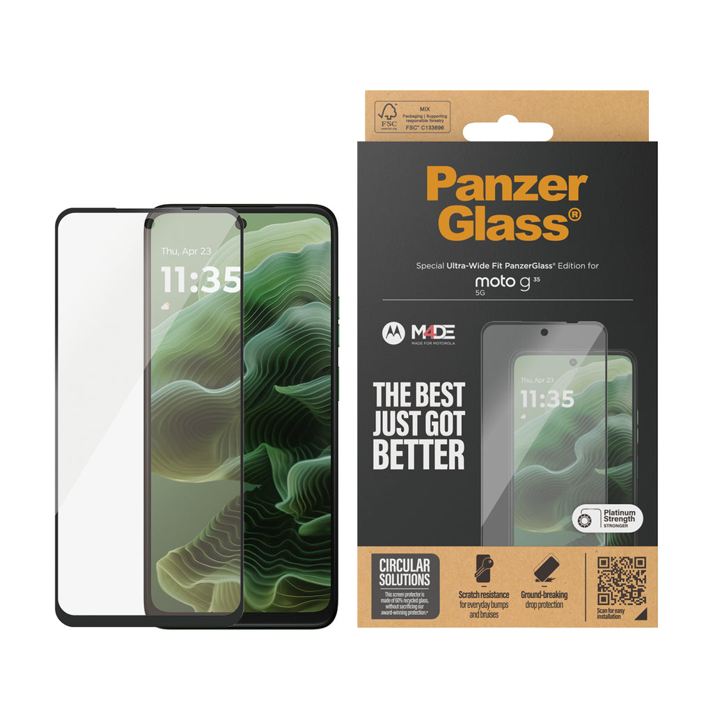 PanzerGlass ® Screen Protector Motorola moto g56 5G | g35 5G | Ultra-Wide Fit Protector de pantalla 1 pieza(s) (2)