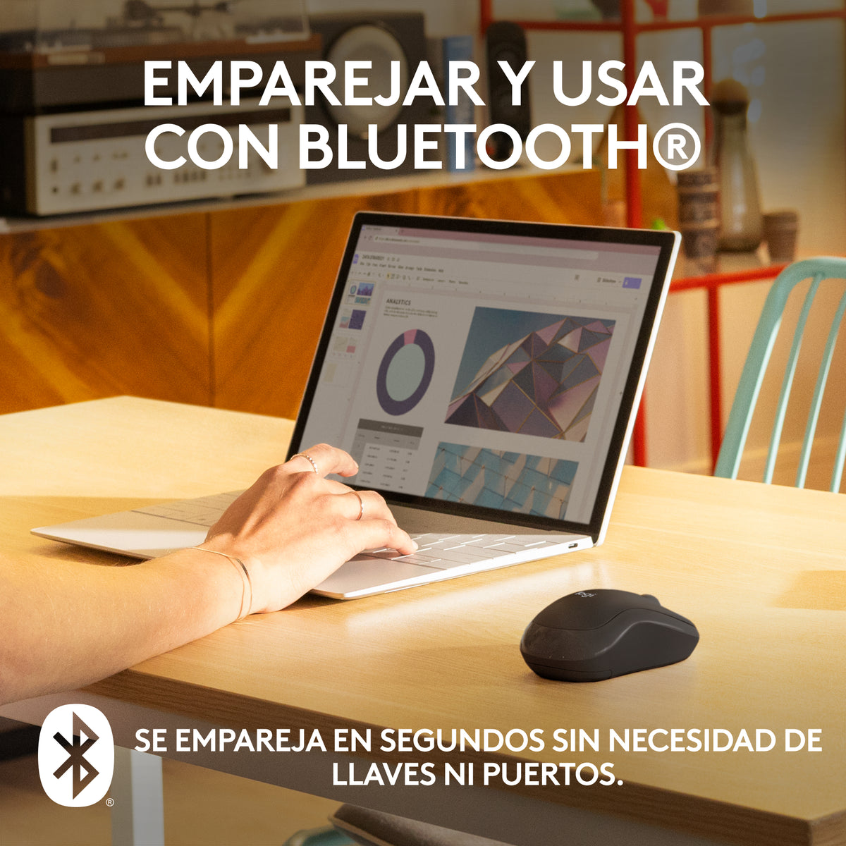Logitech M240 Silent ratón Viajes Ambidextro RF Wireless + Bluetooth (5)