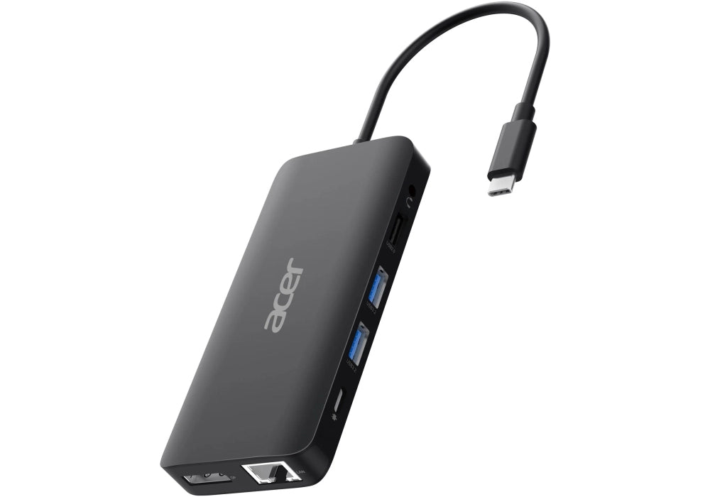 Acer USB Type-C Dongle 12-in-1 Black Alámbrico USB 3.2 Gen 1 (3.1 Gen 1) Type-C Negro
