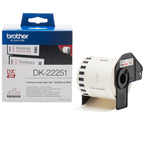 Brother DK-22251 cinta para impresora de etiquetas Negro y rojo sobre blanco (2)