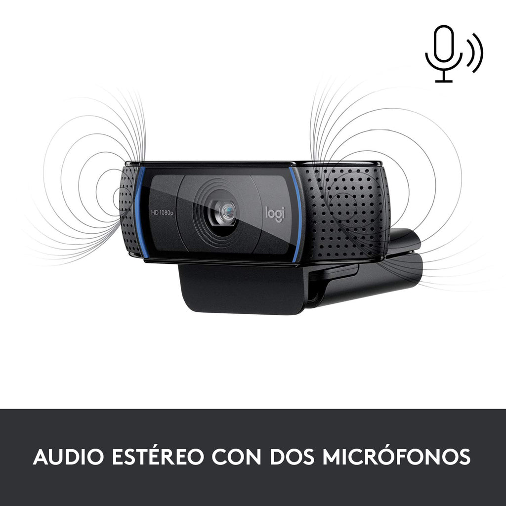 Logitech C920 Pro HD cámara web 3 MP 1920 x 1080 Pixeles USB Negro (5)