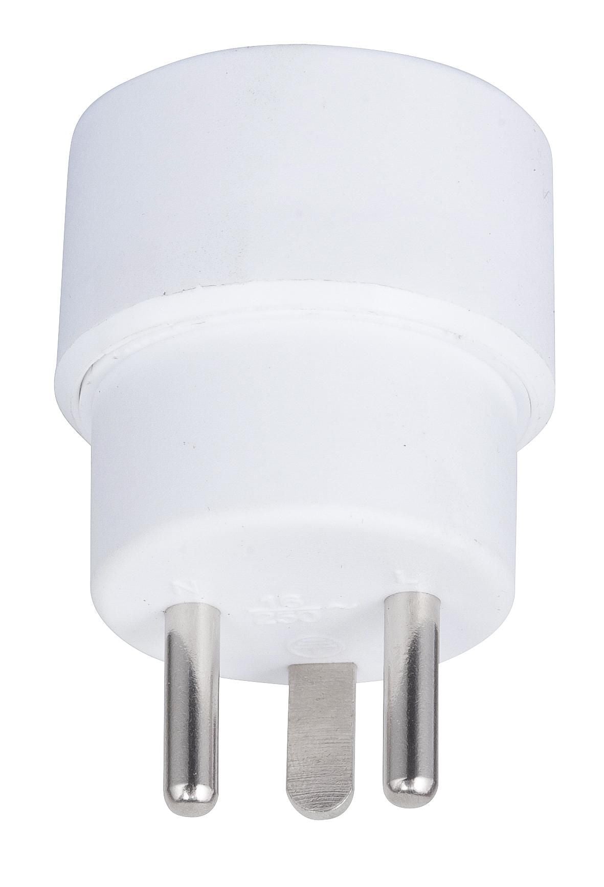 Microconnect GRUPADK adaptador de enchufe eléctrico Tipo K (DK) Tipo E (FR) Blanco (2)