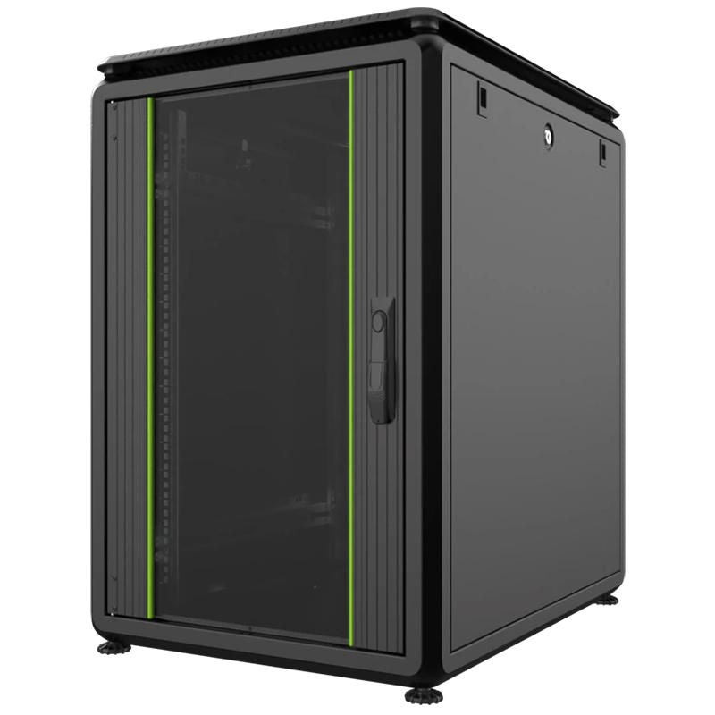 Lanview RDL16U61BL armario rack 16U Rack o bastidor independiente Negro (2)