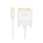 LogiLink CV0138 adaptador de cable de vídeo 3 m Mini DisplayPort DVI Blanco (3)