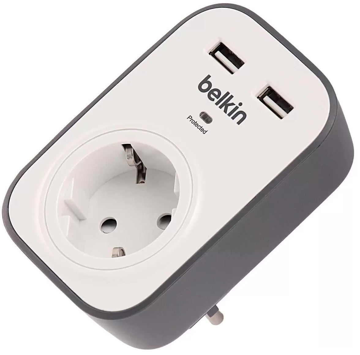 Belkin BSV103VF - Protector contra sobretensiones, conectores de salida: 1 (2)
