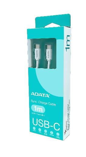 ADATA CACC-100PN-WH cable USB USB 2.0 1 m USB C 100 W Blanco