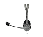 Logitech H110 Auriculares Alámbrico Diadema Oficina/Centro de llamadas Gris, Gris Oscuro (3)