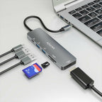 AISENS ASUC-6P016-GR base para portátil y replicador de puertos Alámbrico USB 3.2 Gen 1 (3.1 Gen 1) Type-C (7)