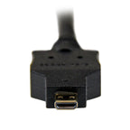 StarTech.com HDDDVIMM1M adaptador de cable de vídeo Micro-HDMI Negro (4)