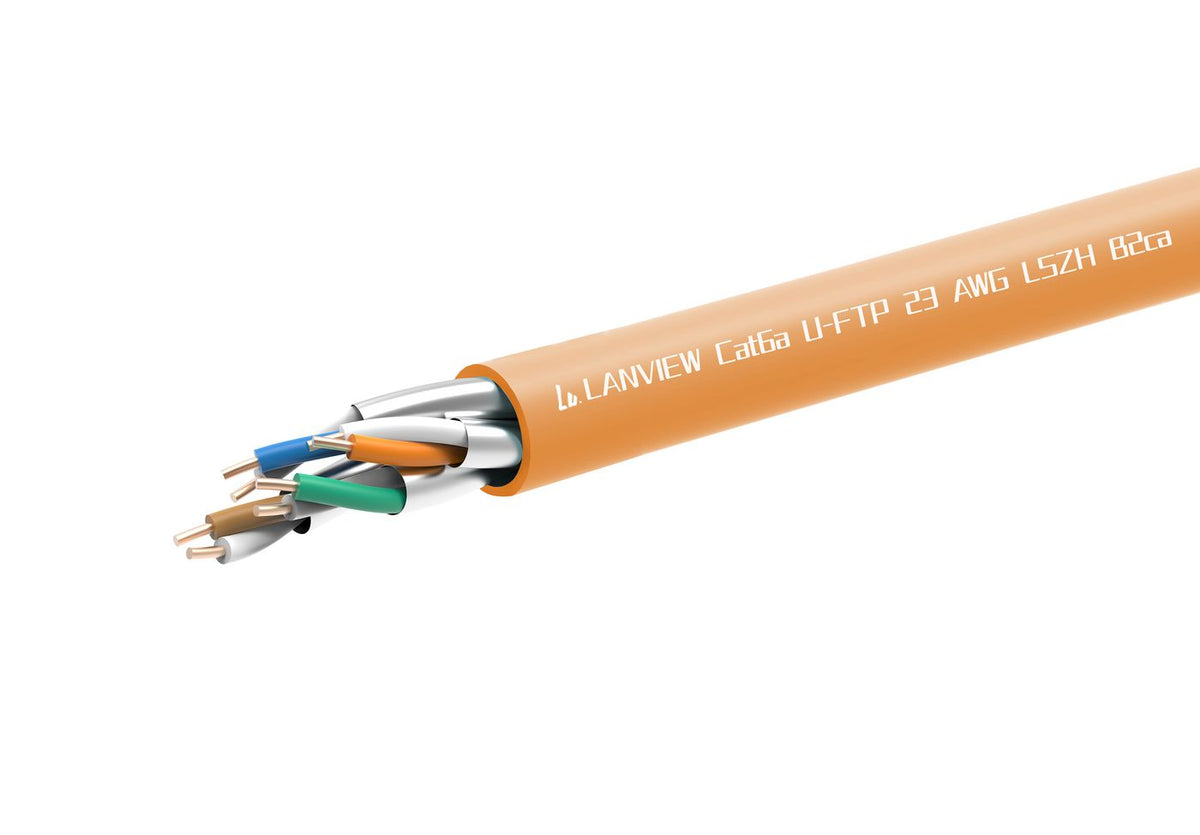 Lanview LVN122153 cable de red Naranja 305 m Cat6a U/FTP (STP) Alrededor (2)