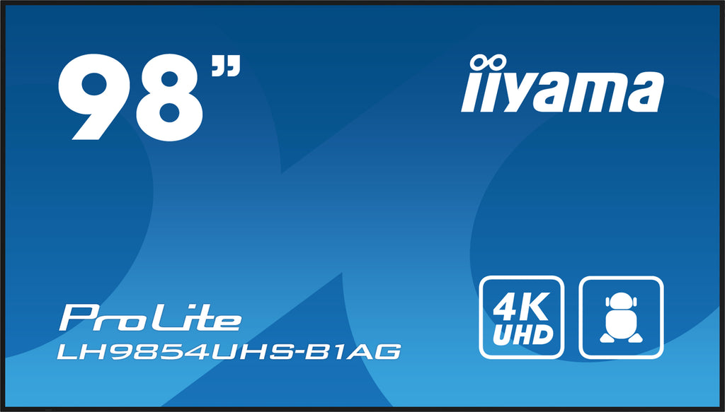 iiyama LH9854UHS-B1AG pantalla de señalización Pantalla plana para señalización digital 2,48 m (97.5") LCD Wifi 500 cd / m² 4K Ultra HD Negro Procesador incorporado Android 11 24/7 (2)
