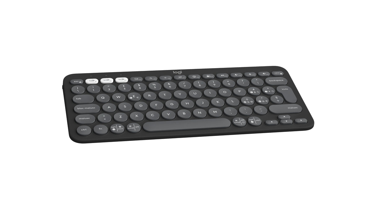 Logitech Pebble Keys 2 K380s teclado Universal Bluetooth QWERTY Italiano Grafito (5)
